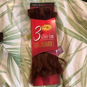 100% Human Hair 10” Dyeable  Hair Extensions